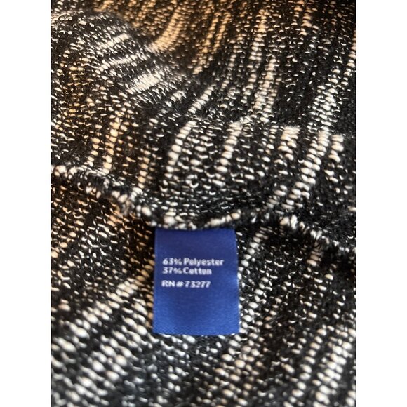 Apt 9 Open Front Women's Sweater Cardigan Size Plus XXL Pockets Black White - Picture 7 of 9